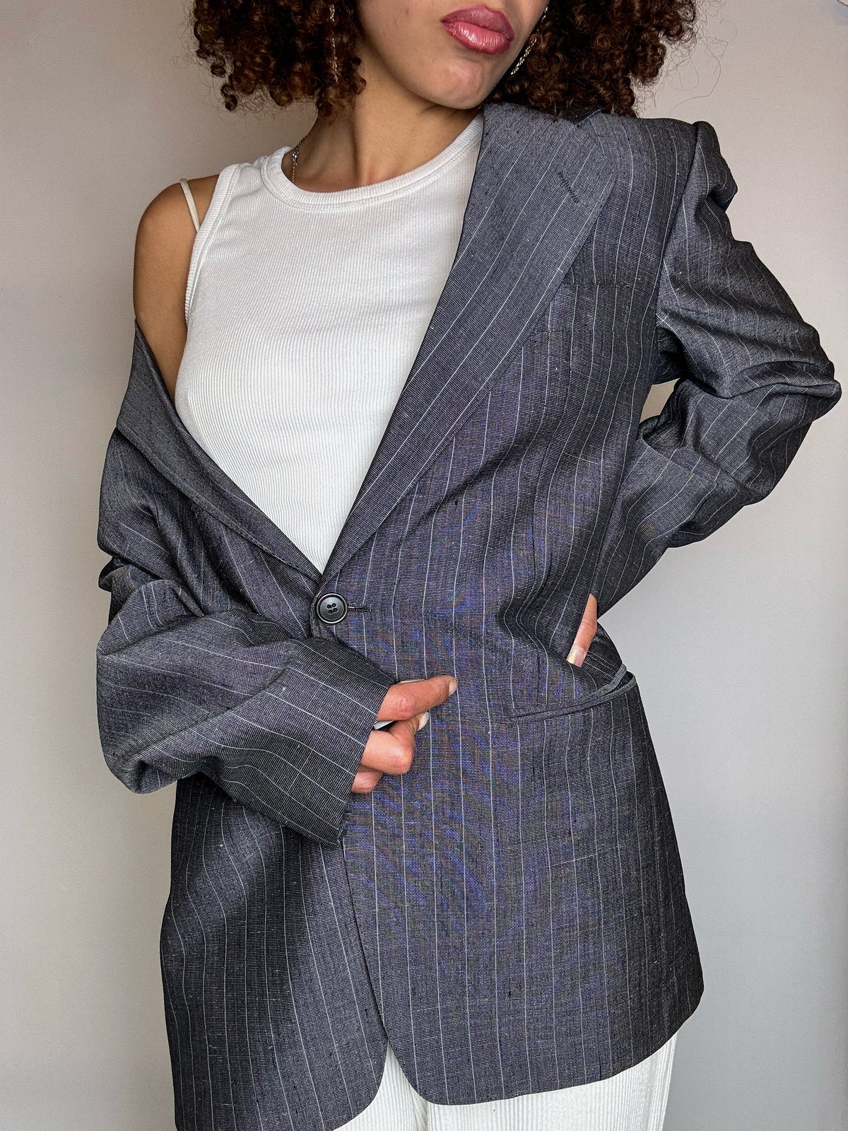 Vintage XL brown wool blazer