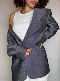 Vintage XL brown wool blazer