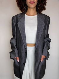 Vintage XL brown wool blazer
