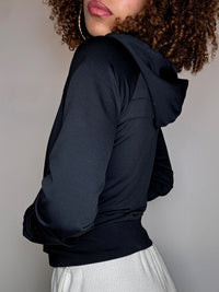 ADIDAS L Vintage schwarze Sportjacke