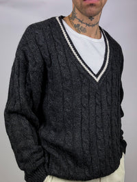 Vintage L grey cricket sweater