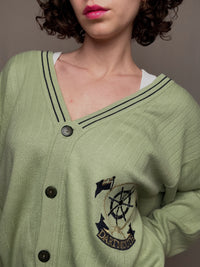green vintage XL cardigan