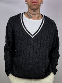 Vintage L grey cricket sweater