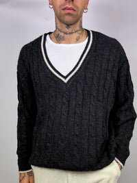 Vintage L grey cricket sweater