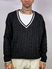 Vintage L grey cricket sweater