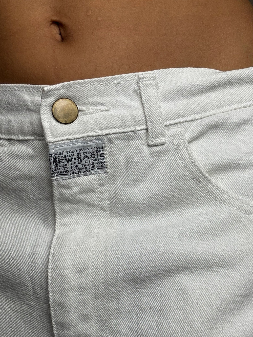 Jupe en denim blanche M/L vintage