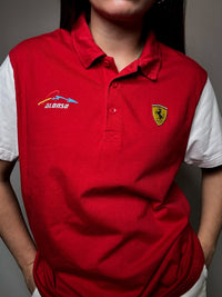 Polo Ferrari rouge XL vintage