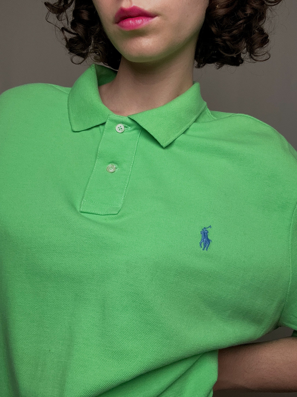 Polo vert Ralph Lauren XL vintage
