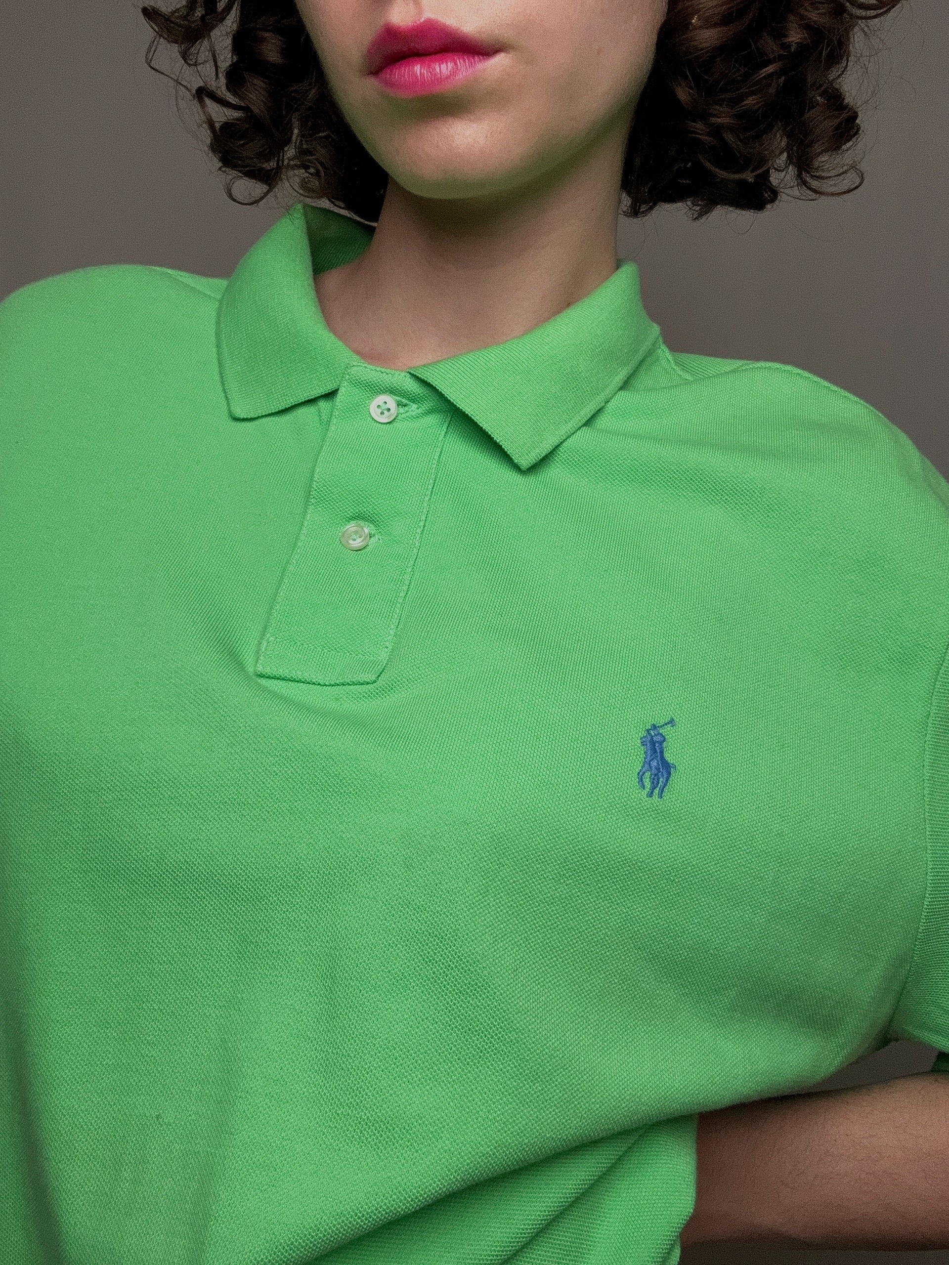 Polo vert Ralph Lauren XL vintage