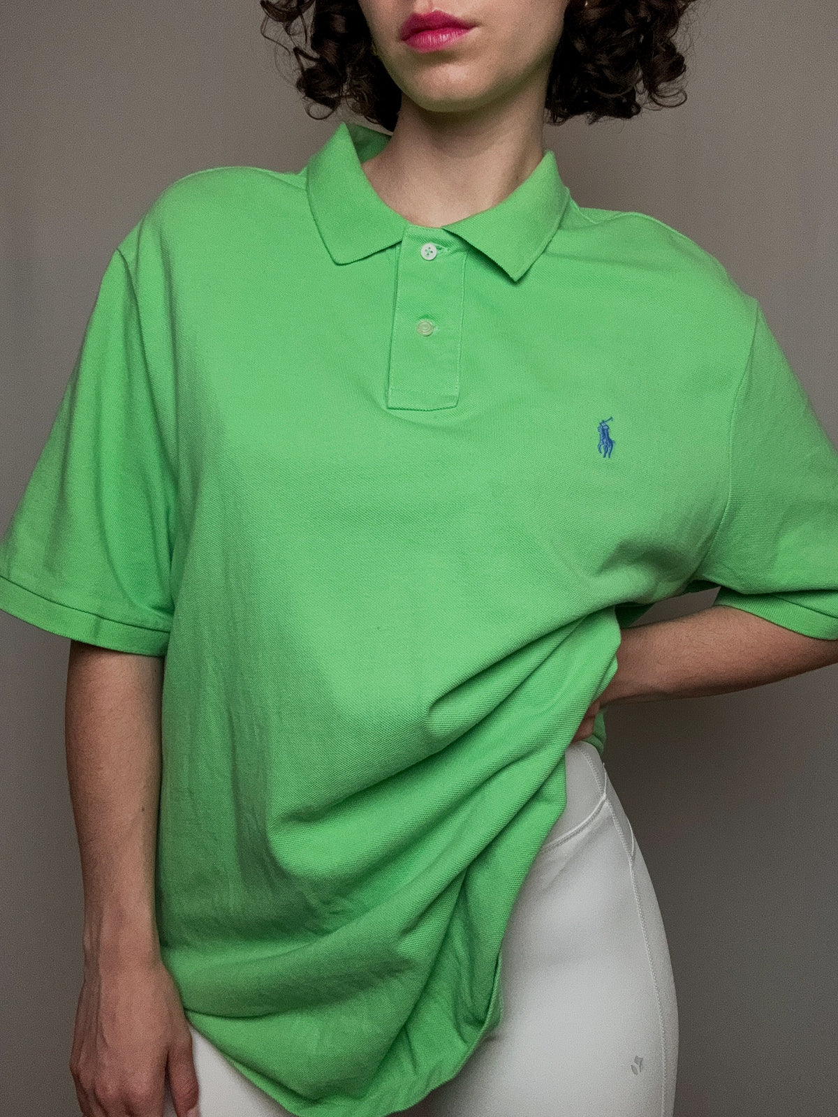 Polo vert Ralph Lauren XL vintage