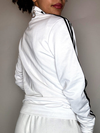 Jacket de sport blanche ADIDAS M/L vintage