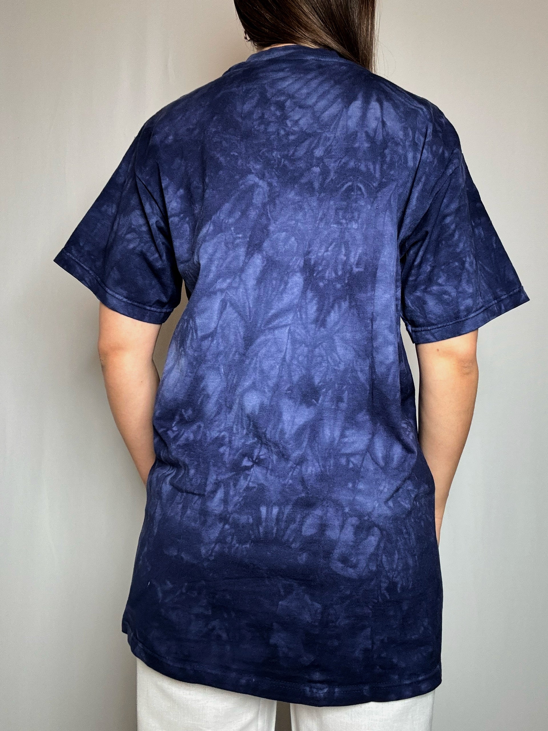 Tshirt violet imprimé L vintage