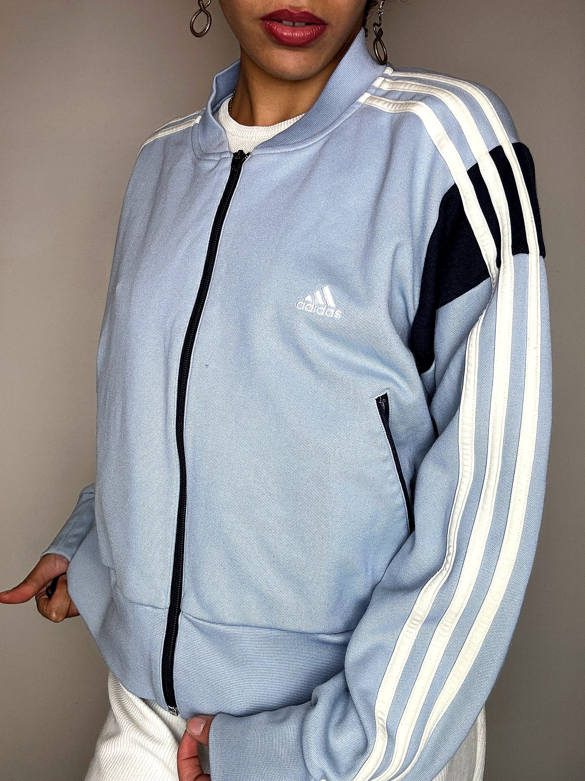 Jacket de sport bleue ADIDAS XL vintage