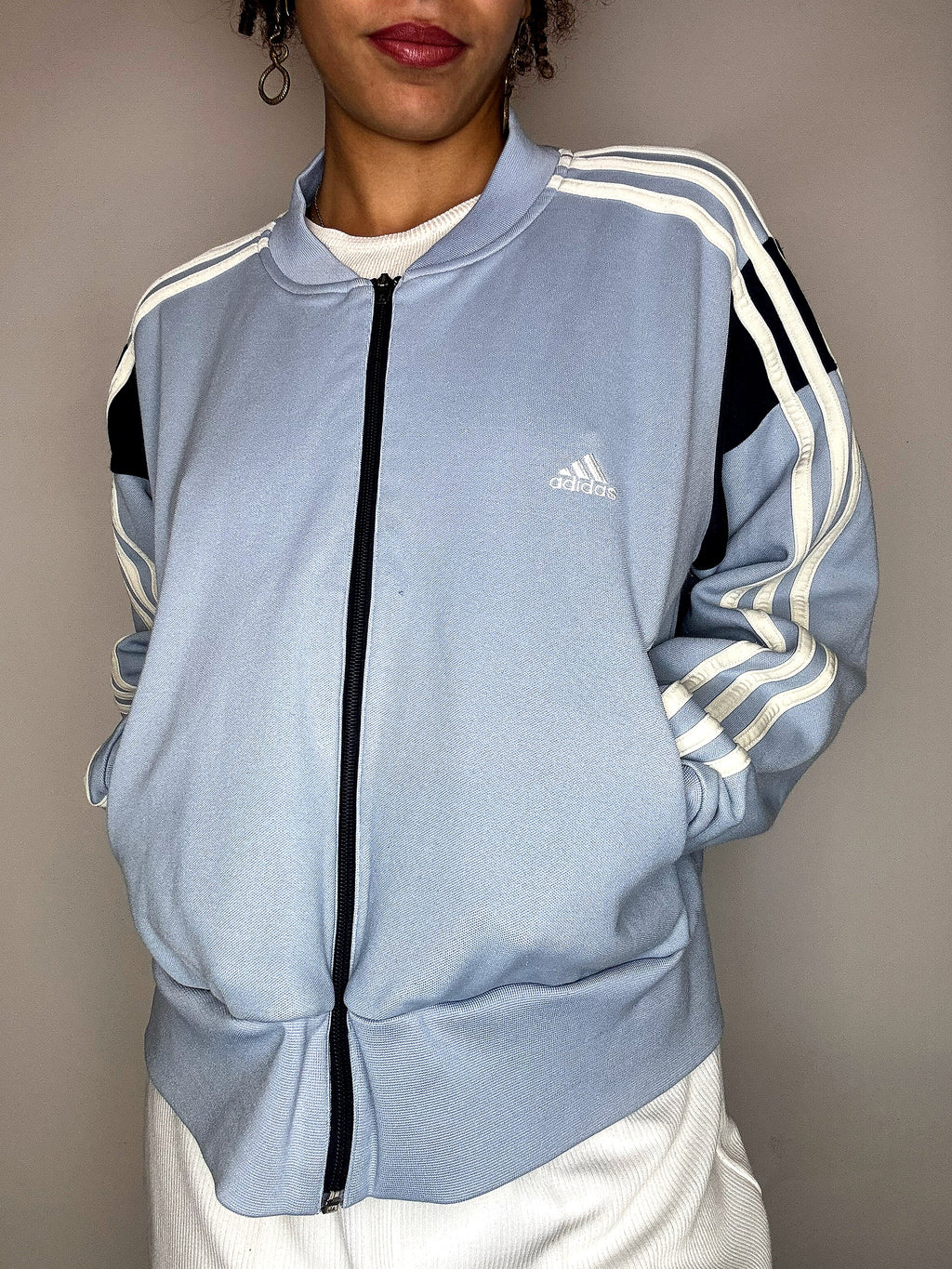 Jacket de sport bleue ADIDAS XL vintage