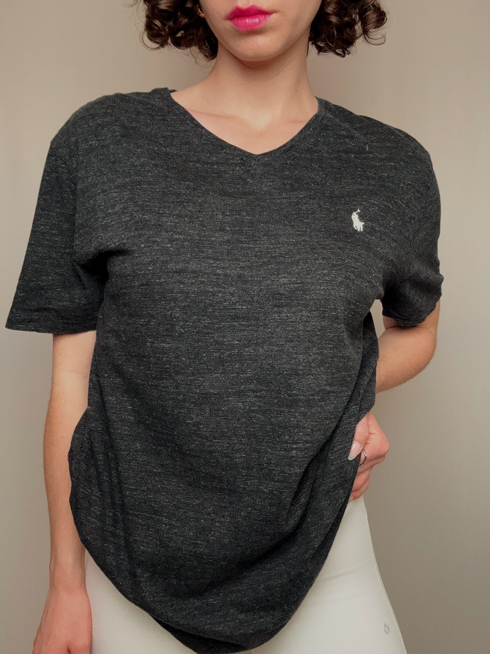 Tshirt gris Ralph Lauren L vintage