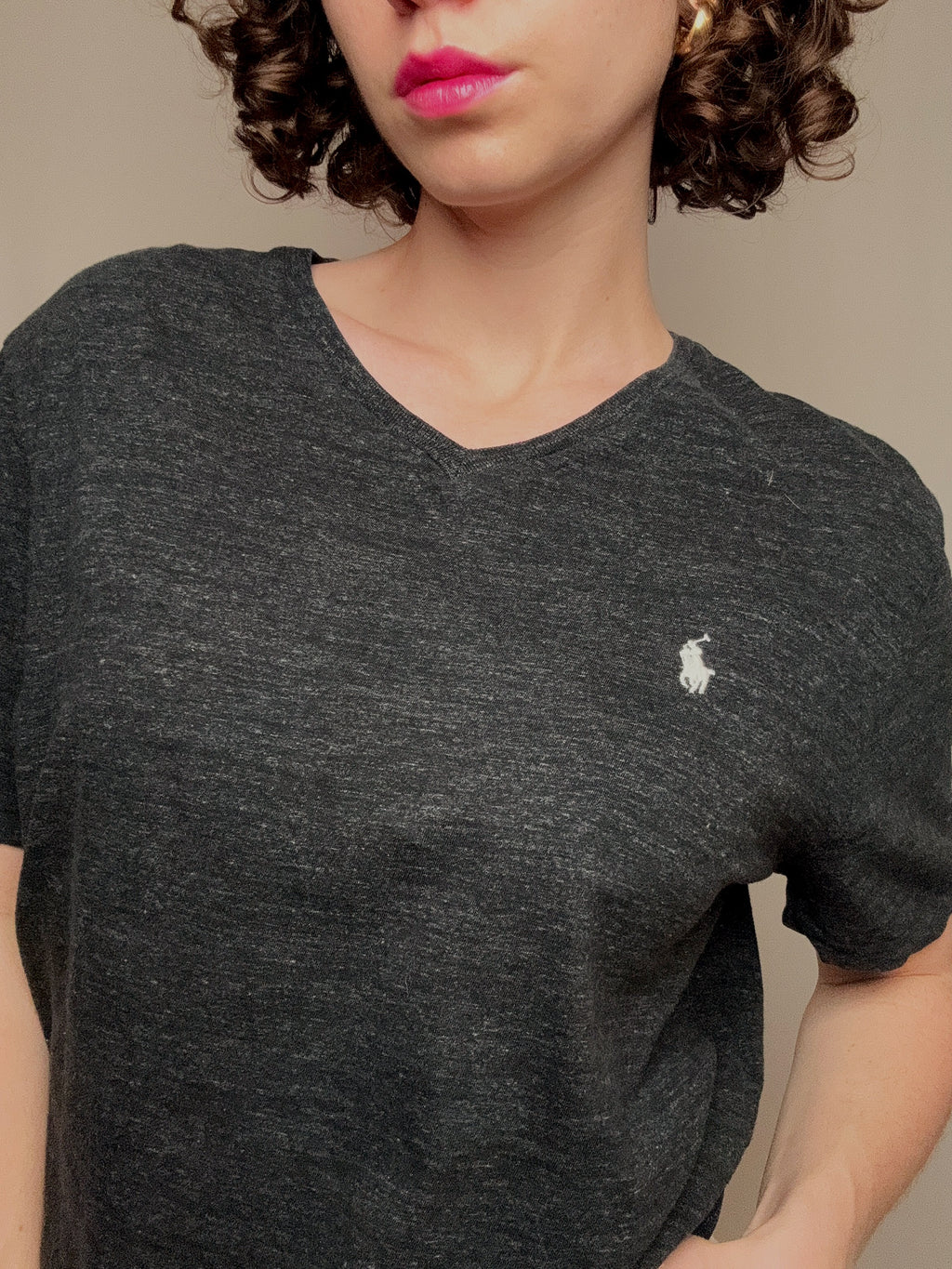 Tshirt gris Ralph Lauren L vintage