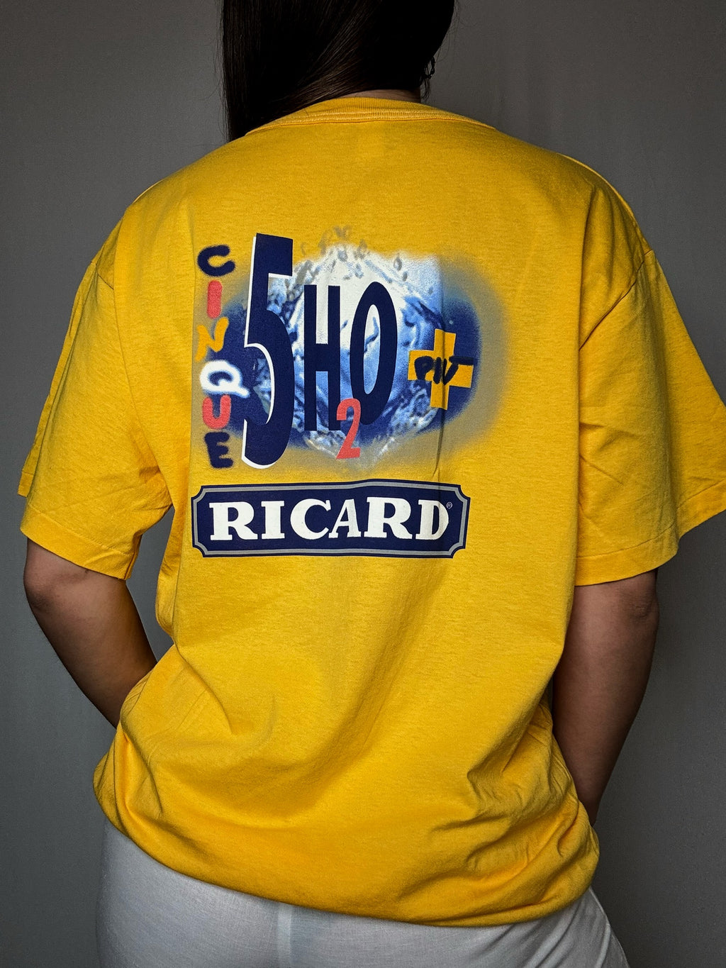 Tshirt Ricard jaune XL vintage