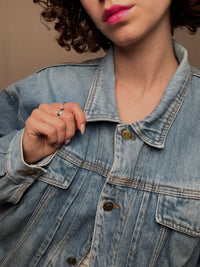 Veste en denim bleue claire XL vintage