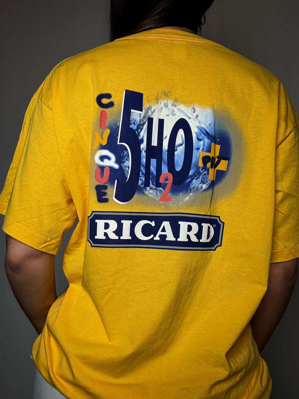 Tshirt Ricard jaune XL vintage