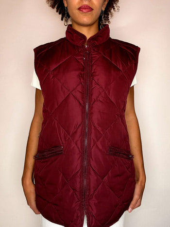 Doudoune sans manche bordeaux L/XL