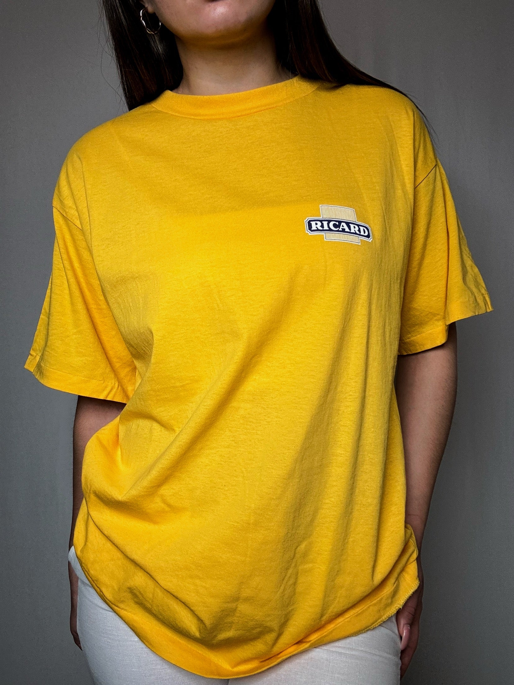 Tshirt Ricard jaune XL vintage