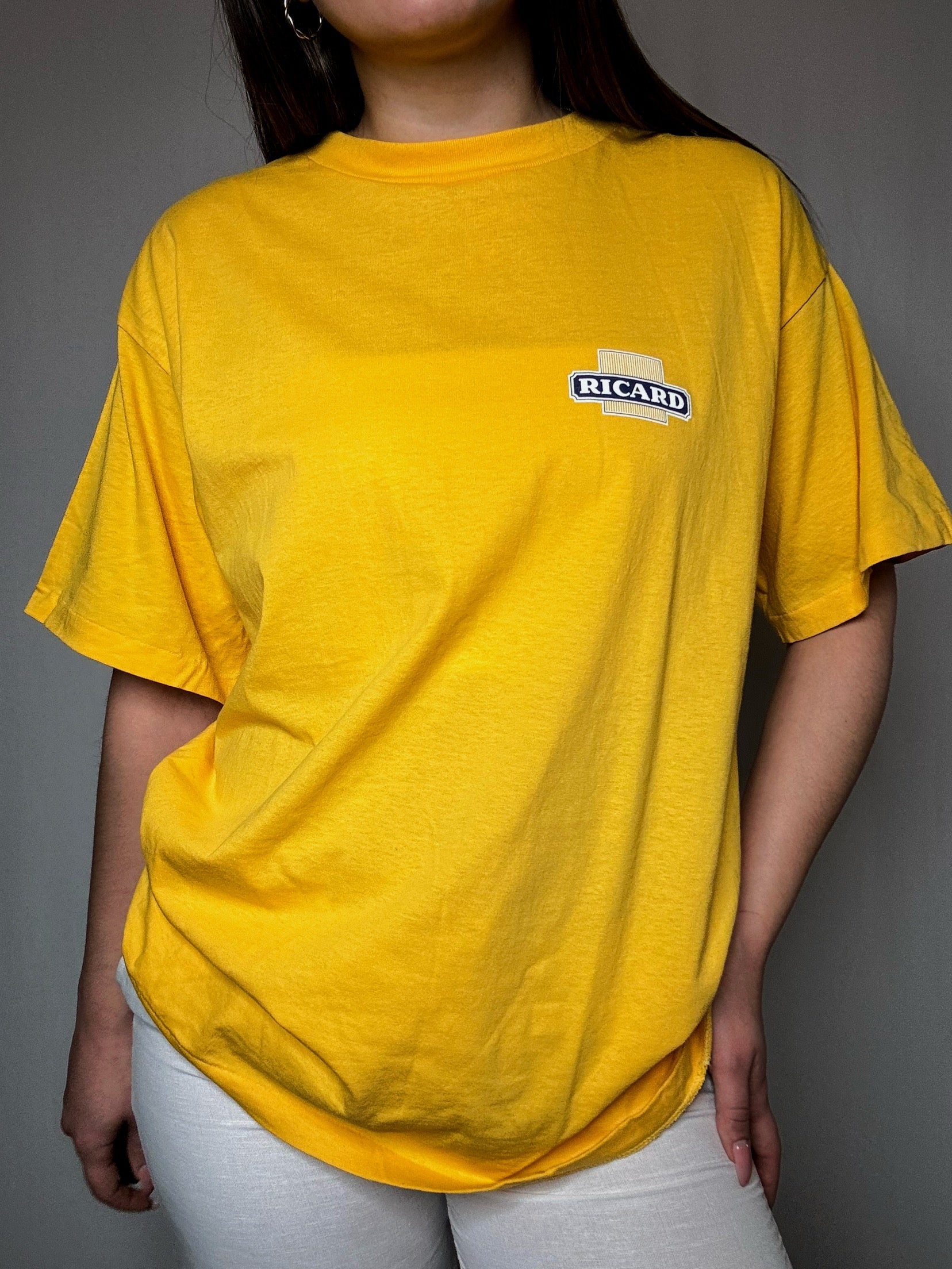Tshirt Ricard jaune XL vintage