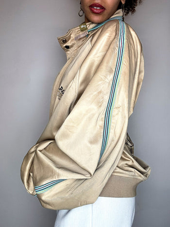 Bomber brodé satiné LEE XXXL vintage