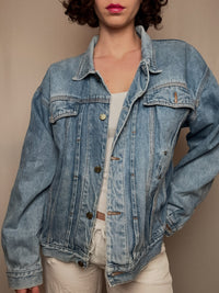 Veste en denim bleue claire XL vintage