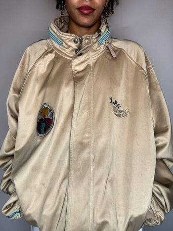 Bomber brodé satiné LEE XXXL vintage