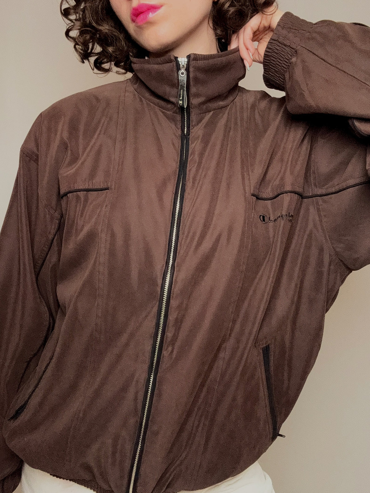 Veste d'été brune L vintage