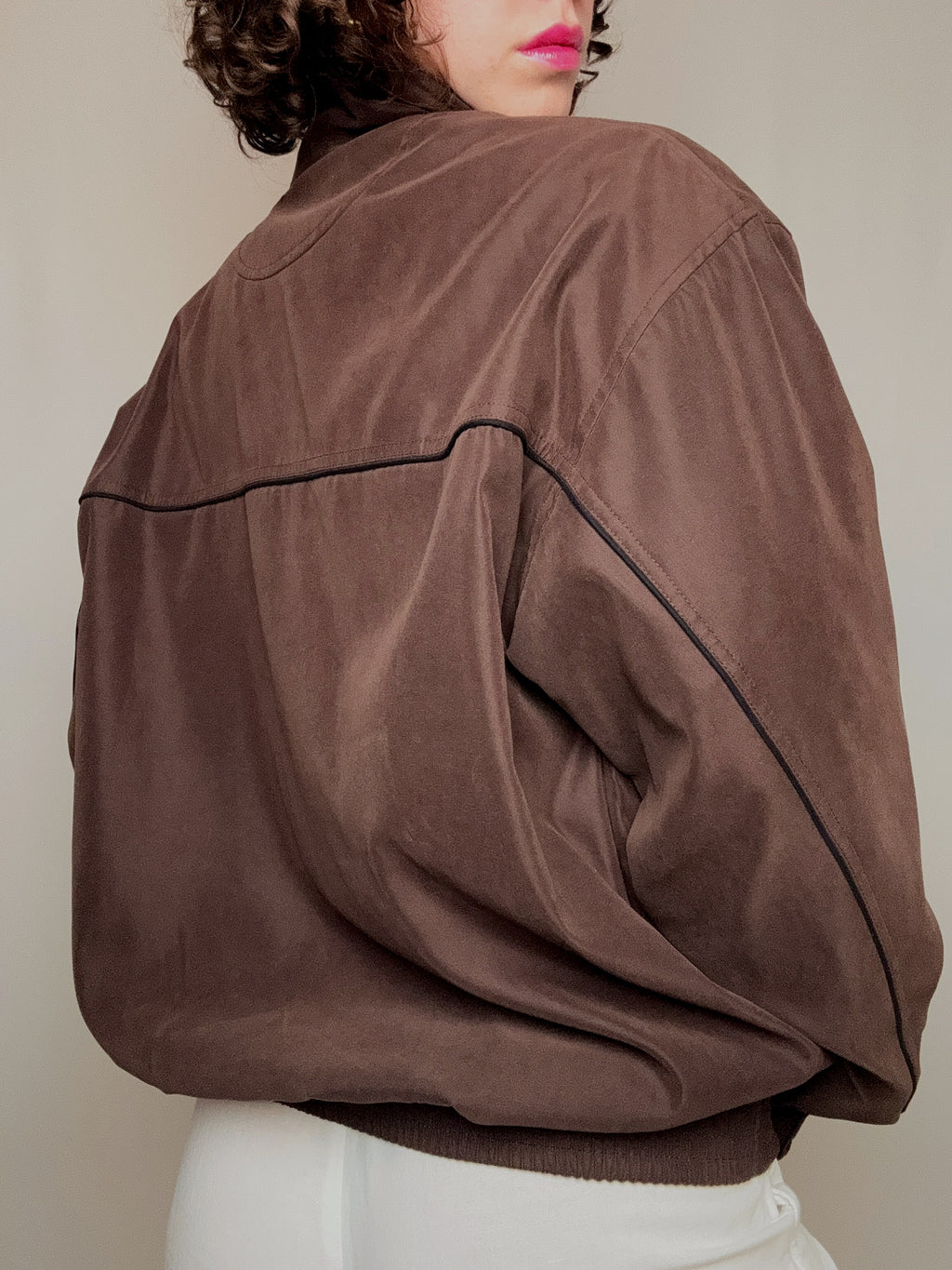 Veste d'été brune L vintage