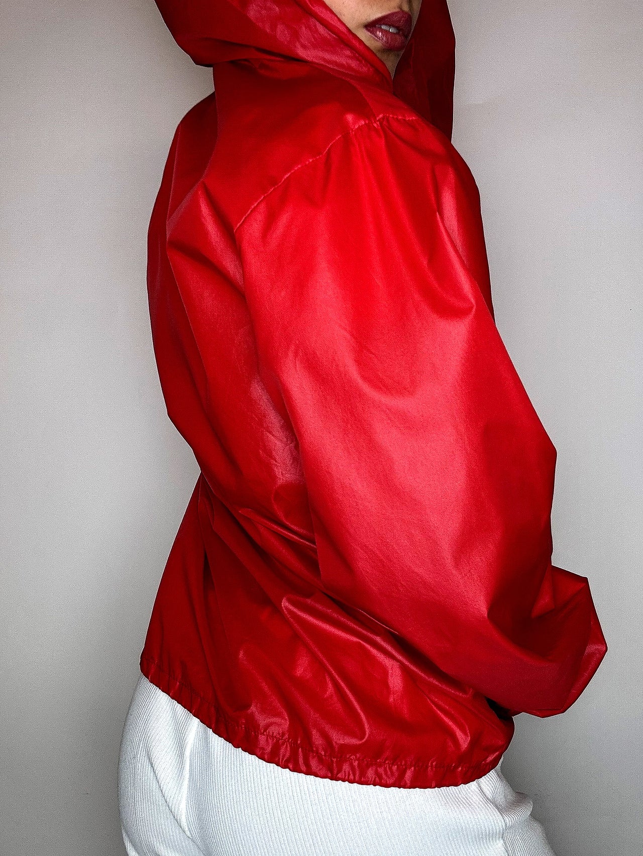 Wintbreaker rouge LACOSTE S vintage