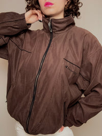 Veste d'été brune L vintage
