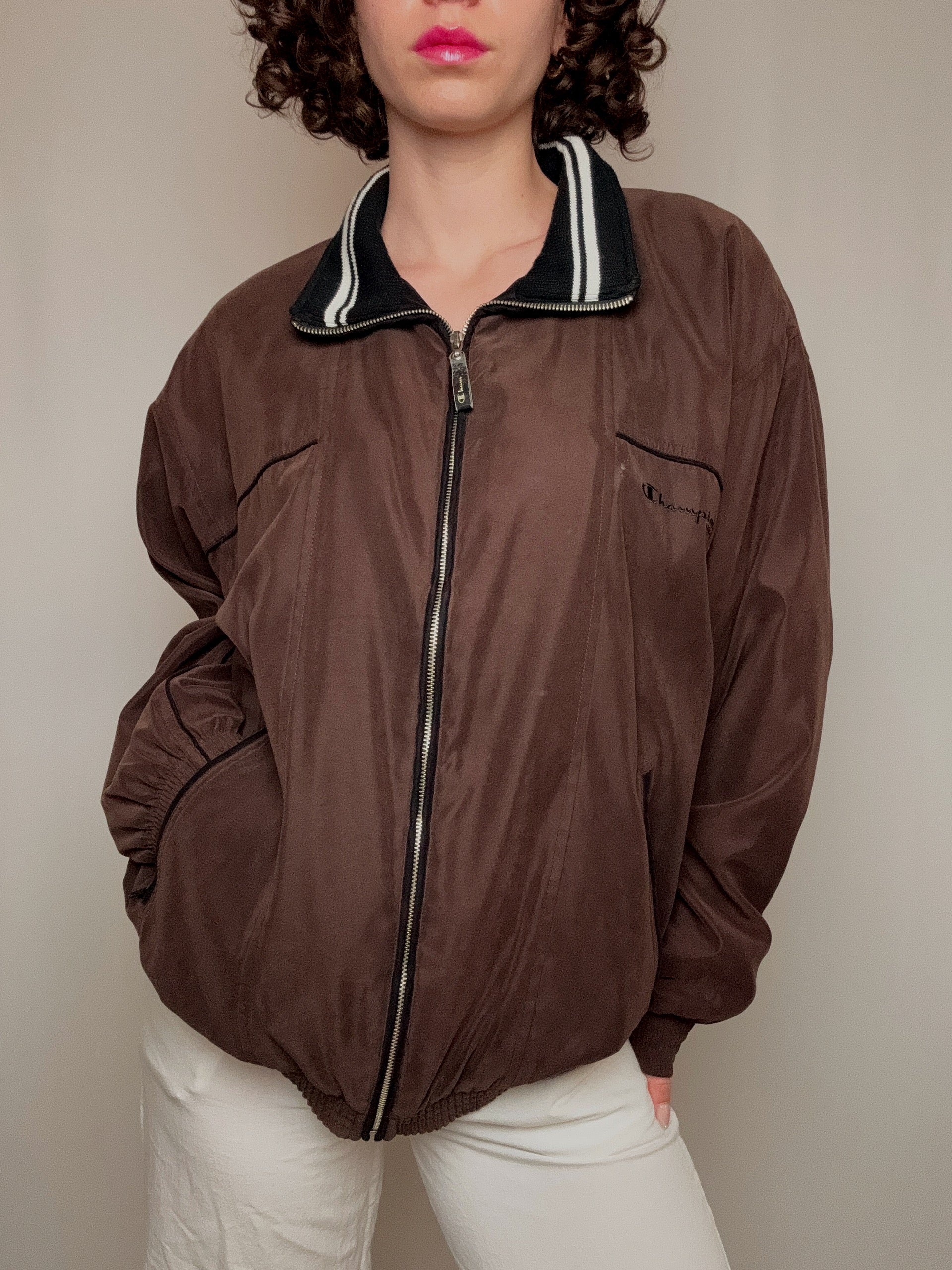 Veste d'été brune L vintage