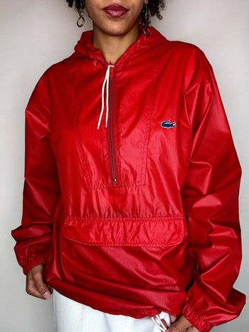 Wintbreaker rouge LACOSTE S vintage