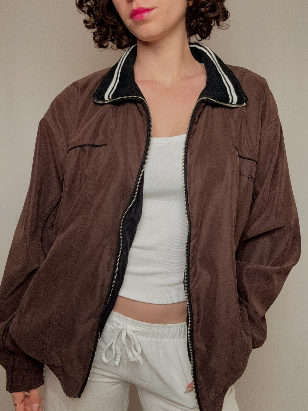 Veste d'été brune L vintage