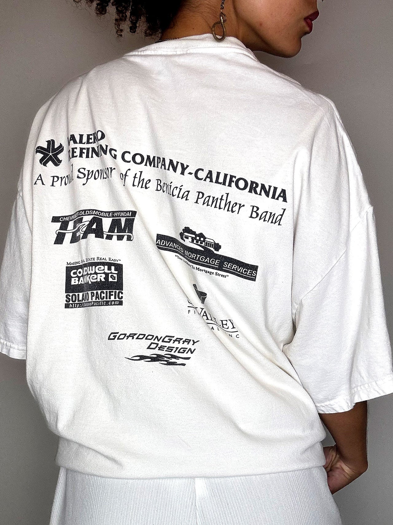 Tee shirt blanc graphique XL vintage