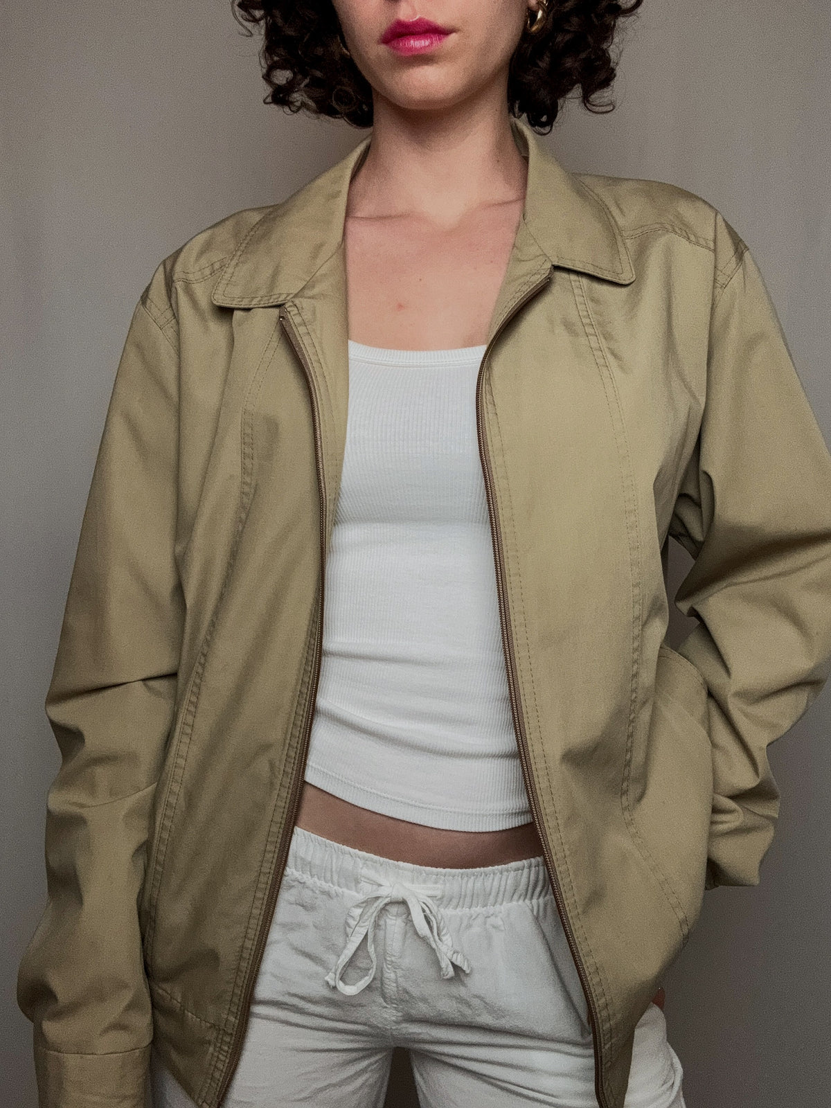 Veste d'été beige M vintage