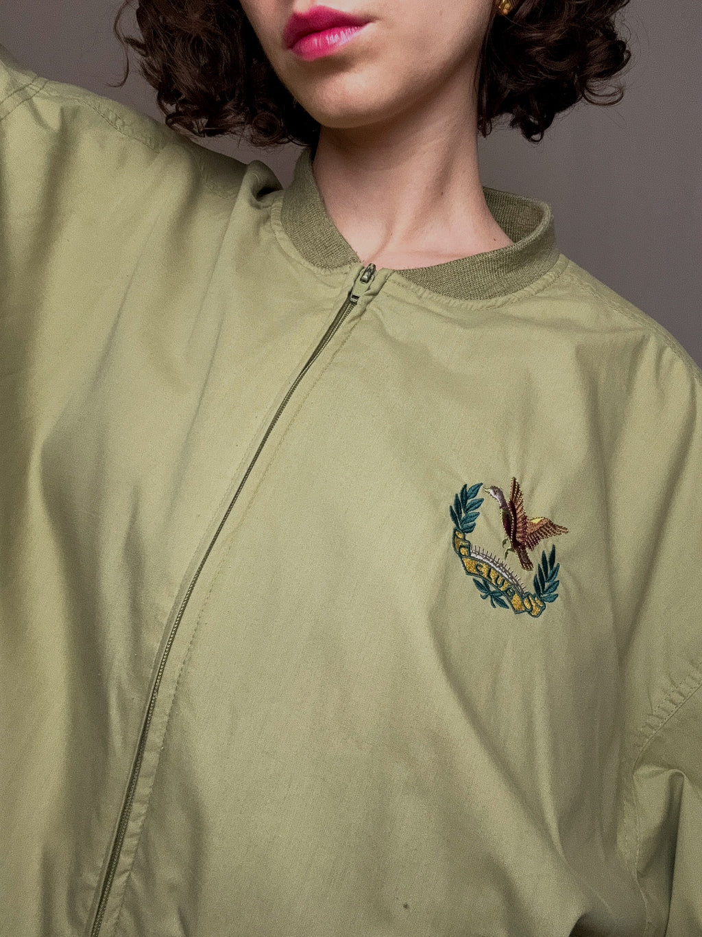 Hellgrüne Sommerjacke L/XL Vintage