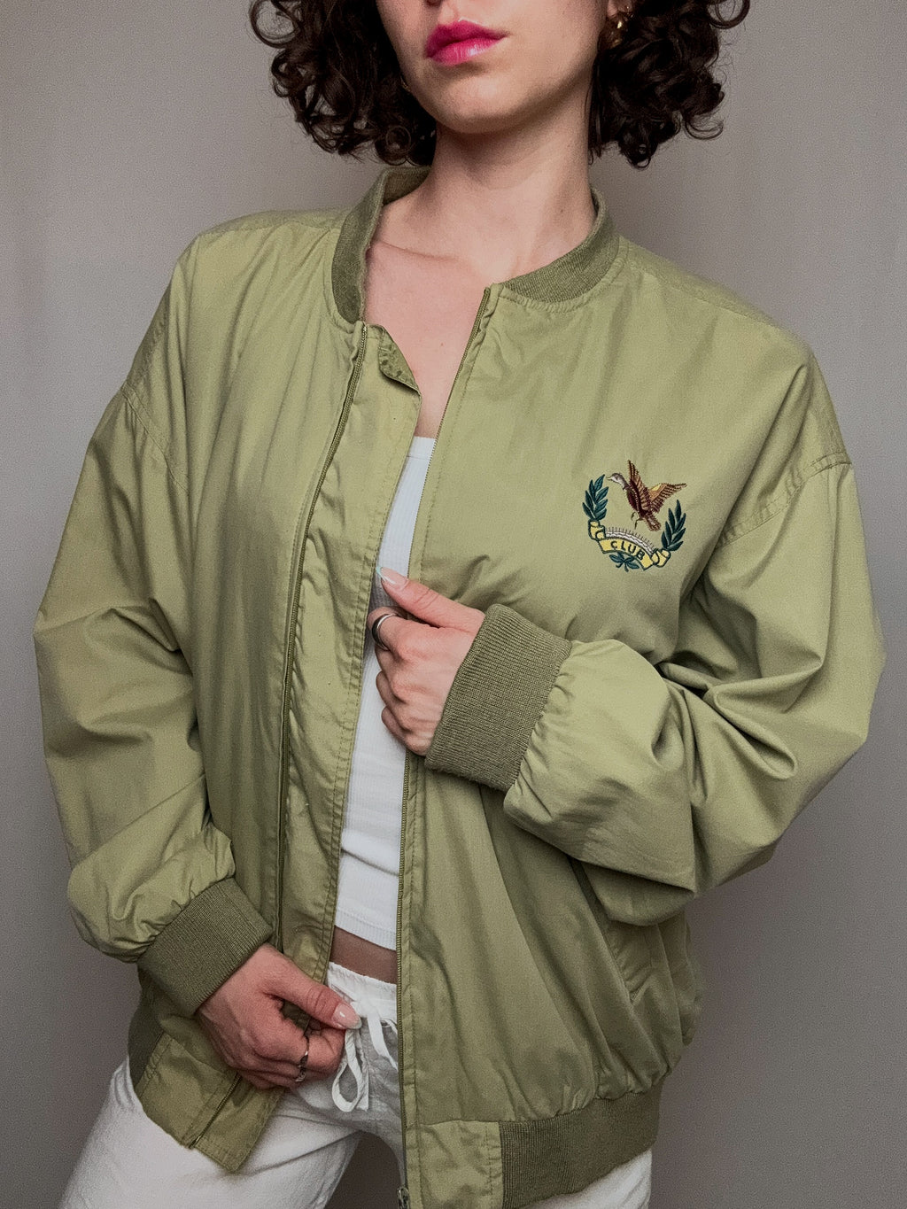 Hellgrüne Sommerjacke L/XL Vintage