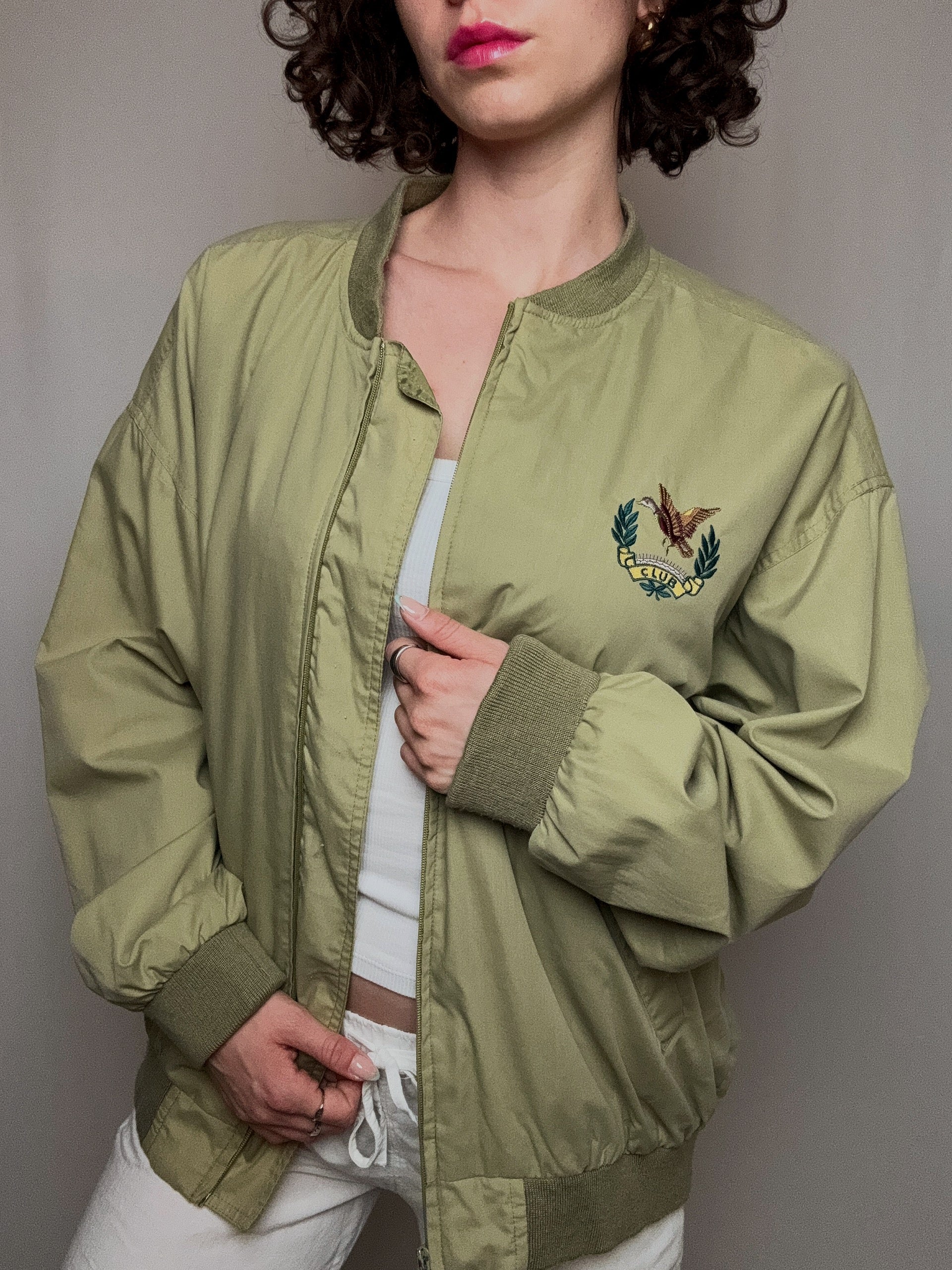 Hellgrüne Sommerjacke L/XL Vintage