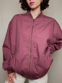 Himbeerfarbene Vintage Sommerjacke XL