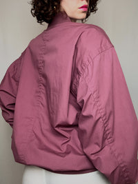 Himbeerfarbene Vintage Sommerjacke XL