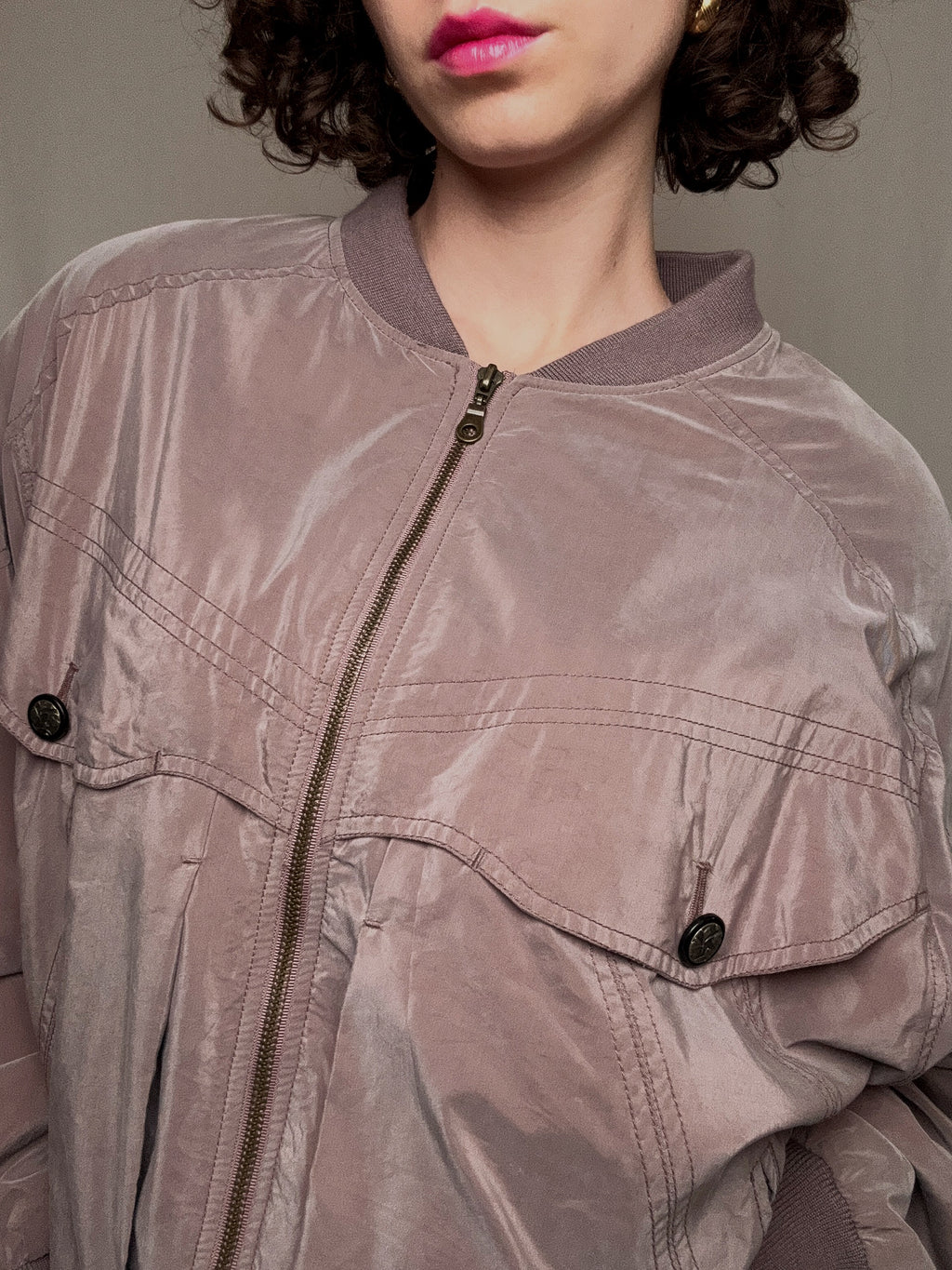 Vintage Lila Sommerjacke XL