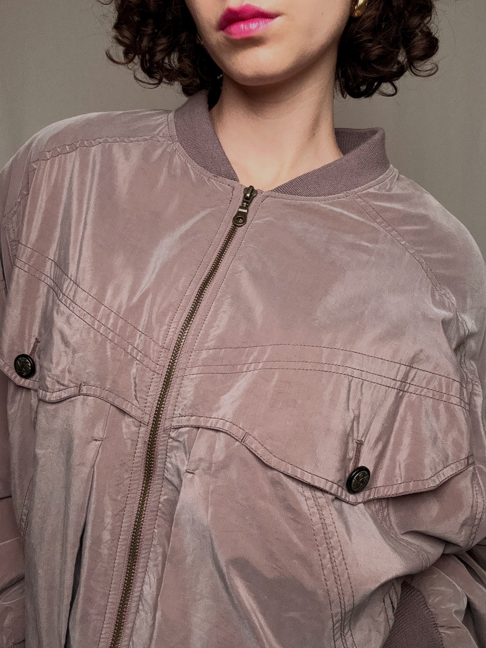 Vintage Lila Sommerjacke XL
