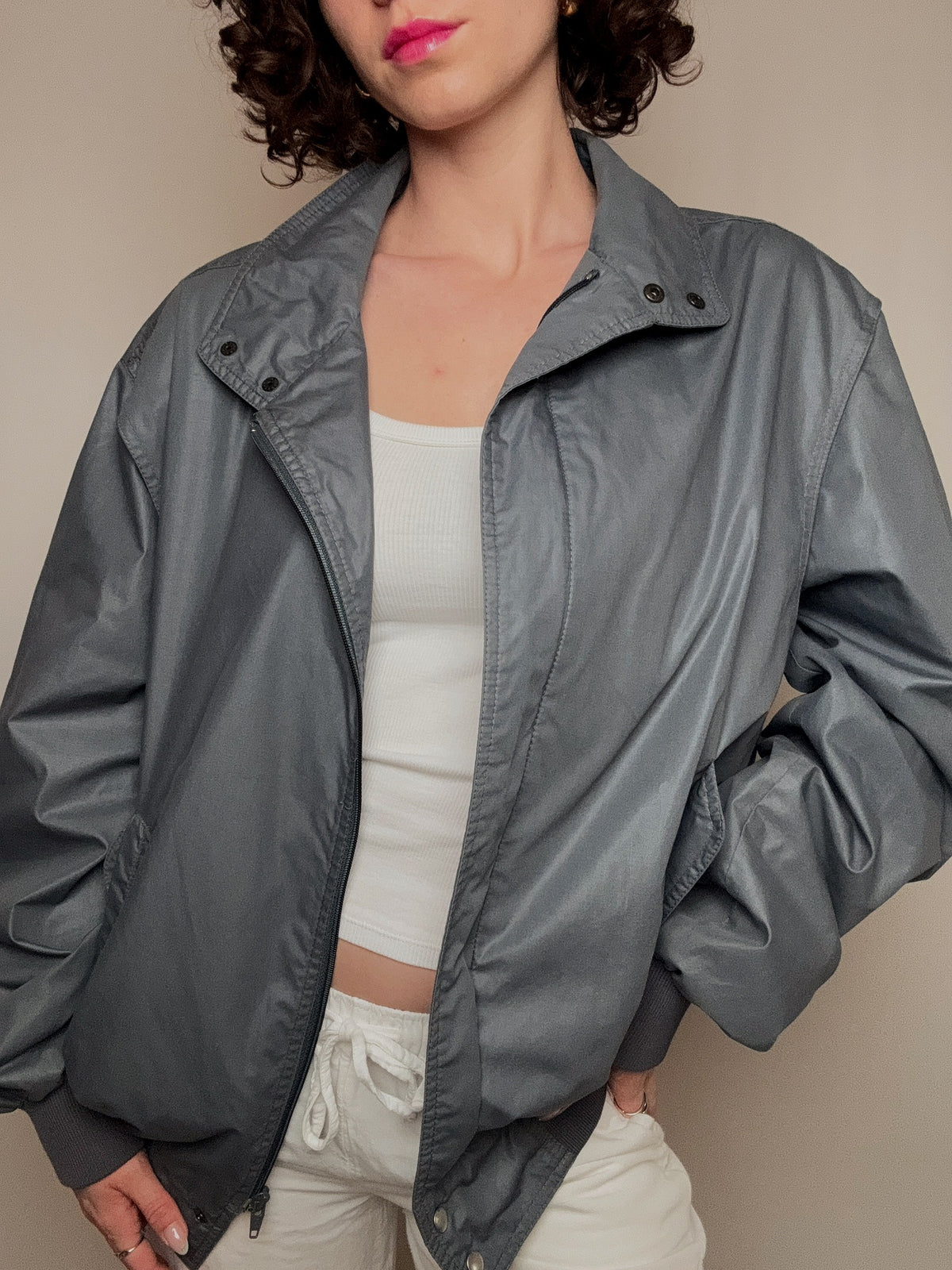 Veste d'été grise XL vintage