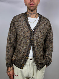 Vintage L/XL wool marl cardigan
