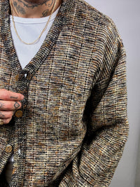 Vintage L/XL wool marl cardigan