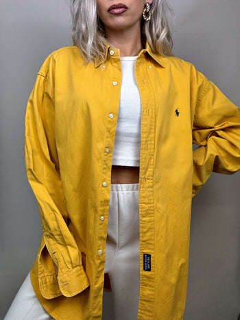 Chemise oversize jaune RALPH LAUREN M Vintage