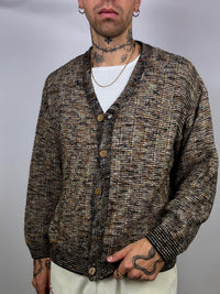 Vintage L/XL wool marl cardigan